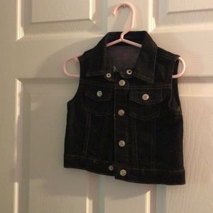 Black Denim vest